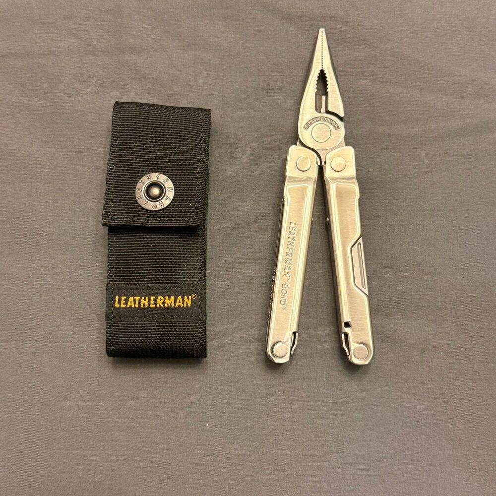 Leatherman Bond Stainless Multitool with Nylon Sheath, Like New / Pre-Owned